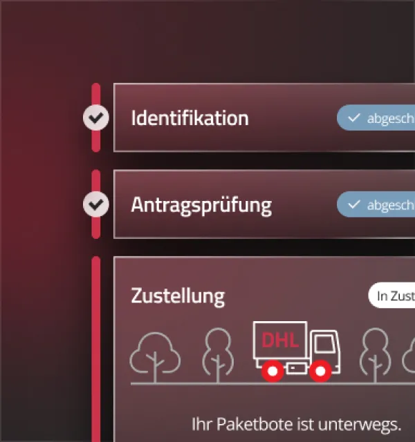 Bestätigung und Versand